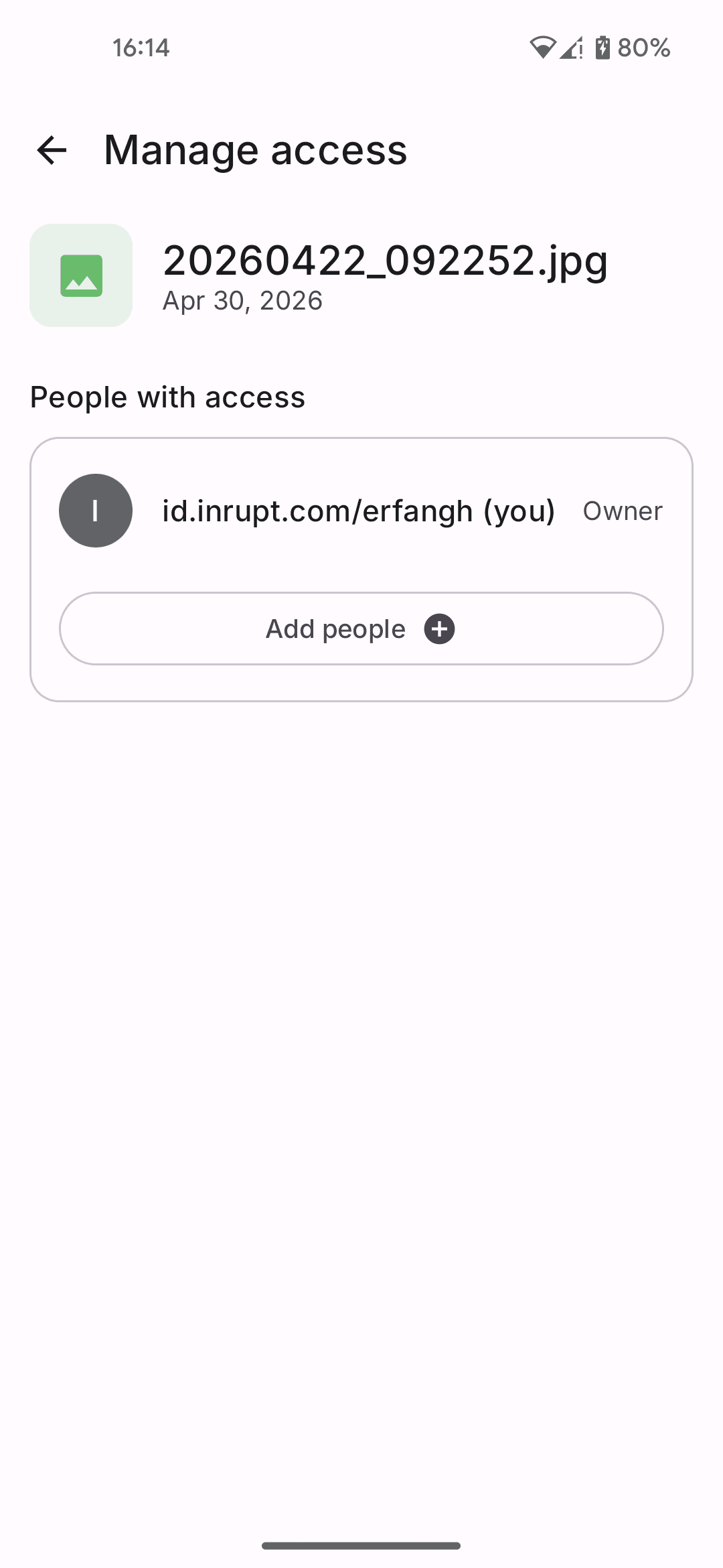 Managing who can view, add or edit a shared resource